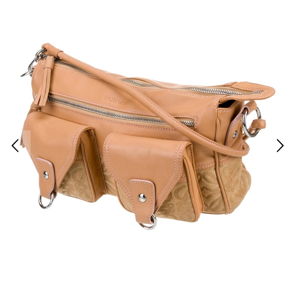 Loewe Tan Leather Shoulder Bag